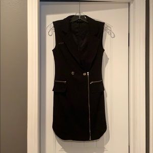 Never been worn! Super cute black tuxedo dress
